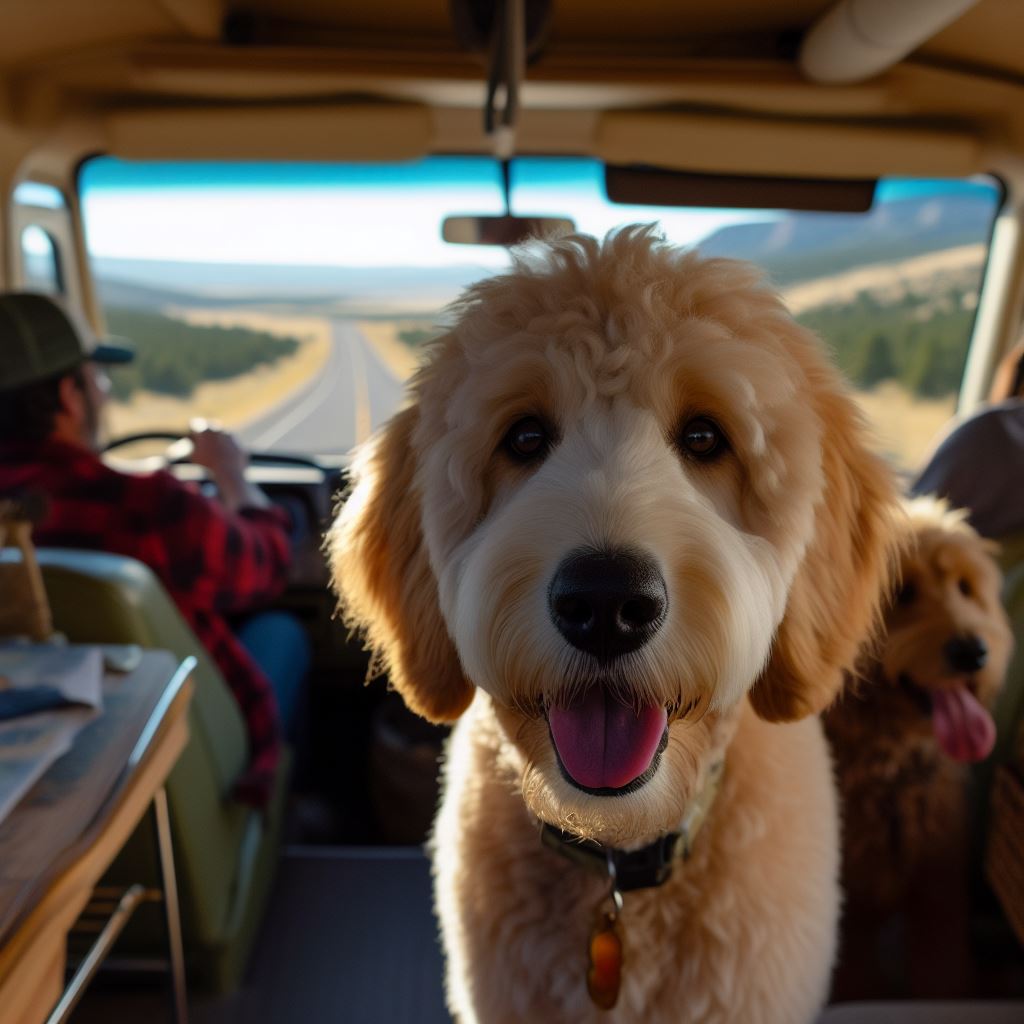 traveling with goldendoodle